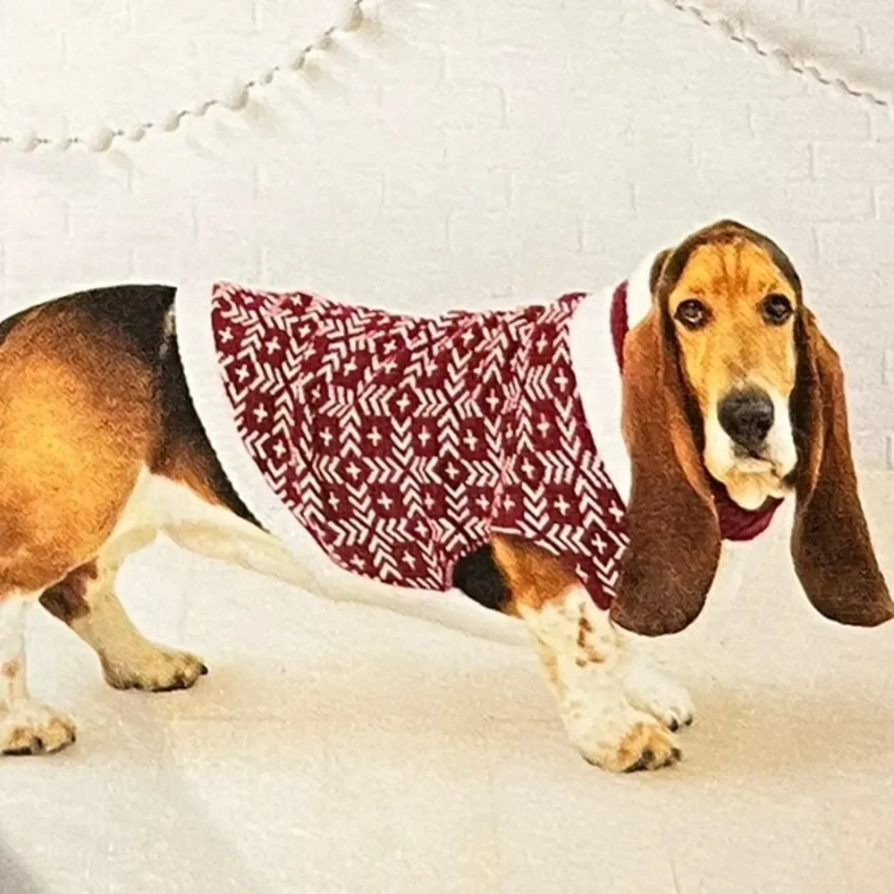 ‎Wondershop Red and White Pet Sweater, Size M, NWT
